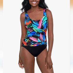 Great Lengths Women's Sash Tank One Piece Swimsuit